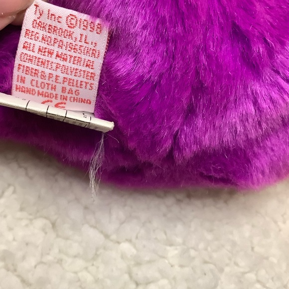 TY Beanie Buddy Patti The Purple Platypus Stuffed Animal - Picture 5 of 6